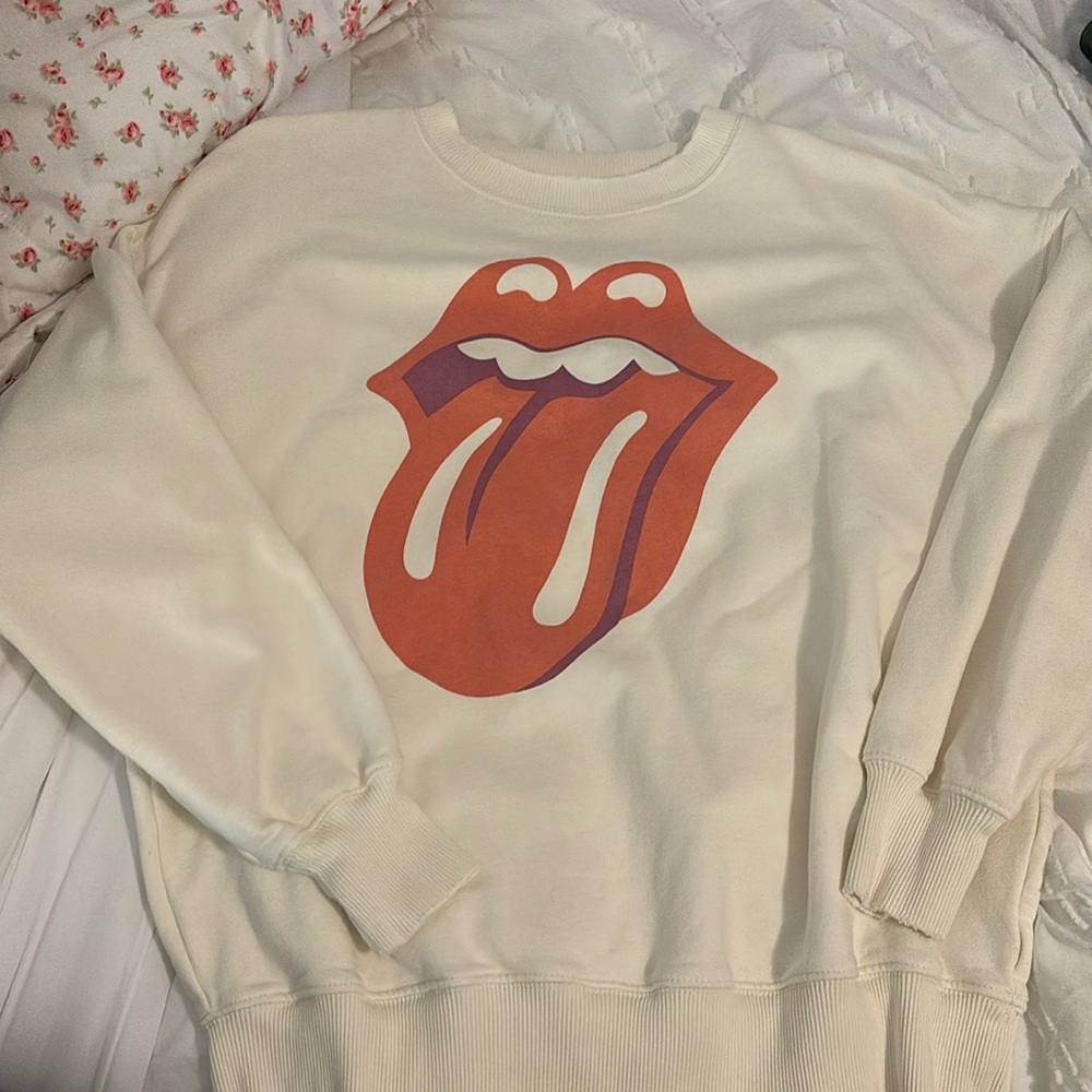 american eagle rolling stones graphic crewneck size small